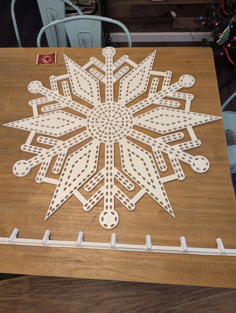 3D Модель: Большой Снежинка WS2811 Seed Pixel