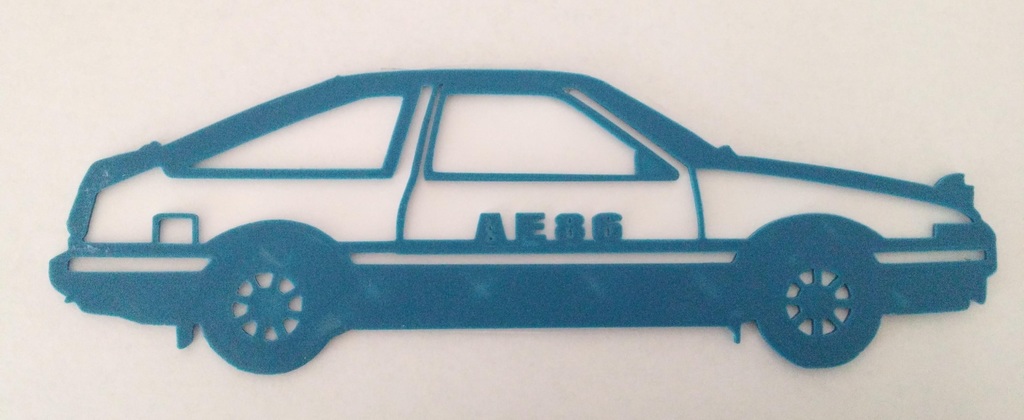 Силуэт AE86 для декорации