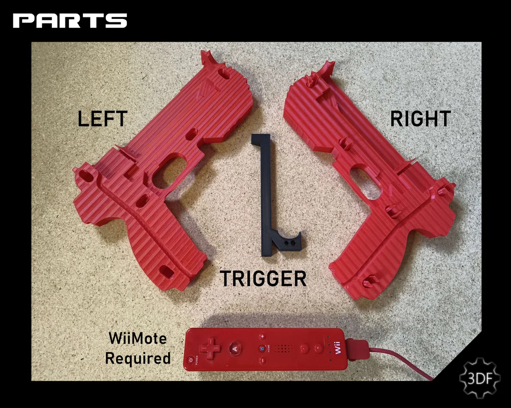 3D Модель WiiMote Guncon
