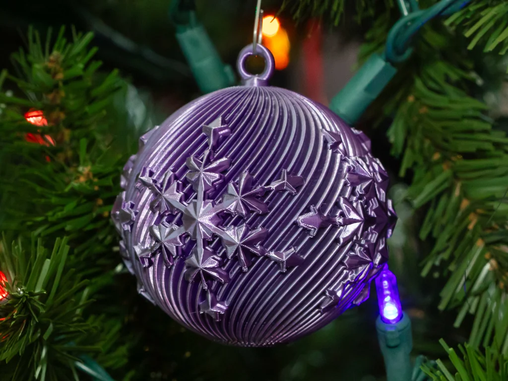 Рождественский шар «Снежинка» 2025