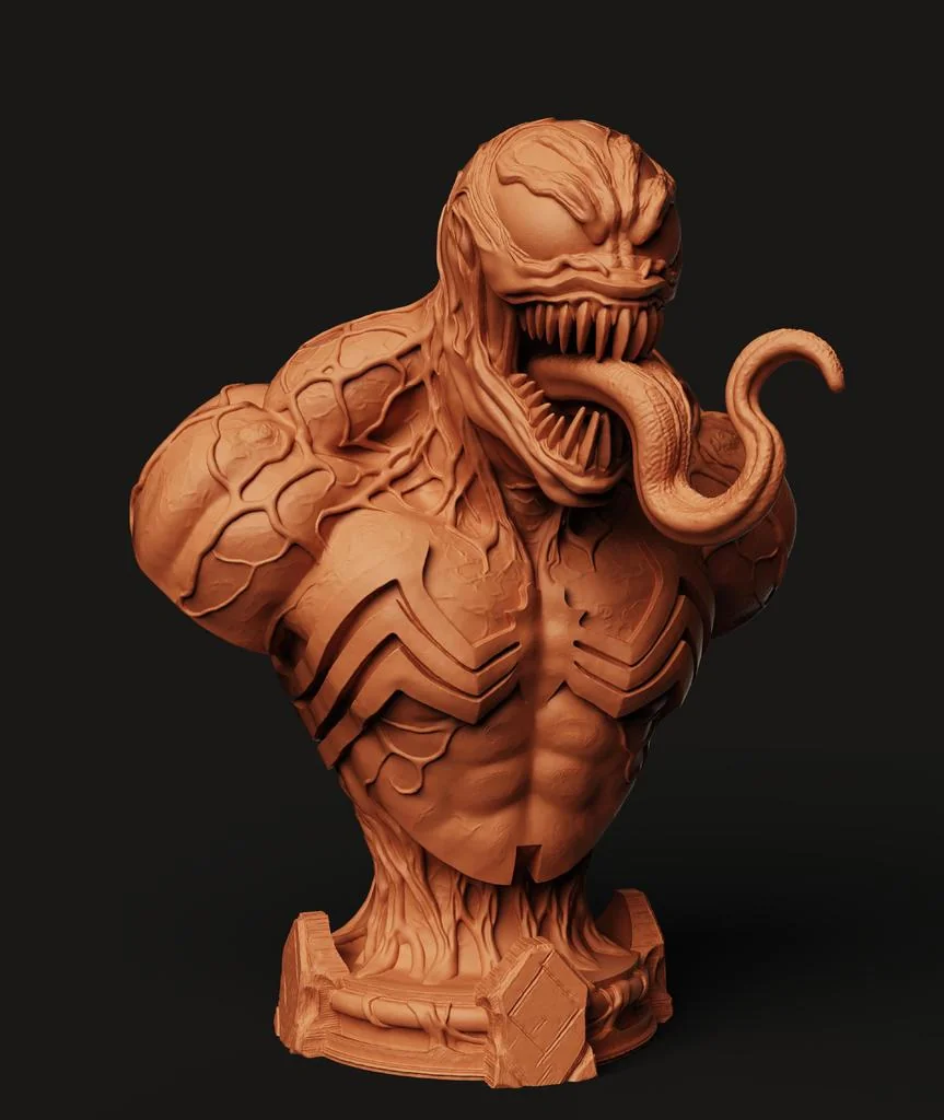 Веном Симбиоте: Высокодетализированная Скульптура