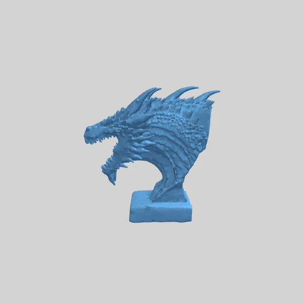 Дракон: Скульптура головы и шеи