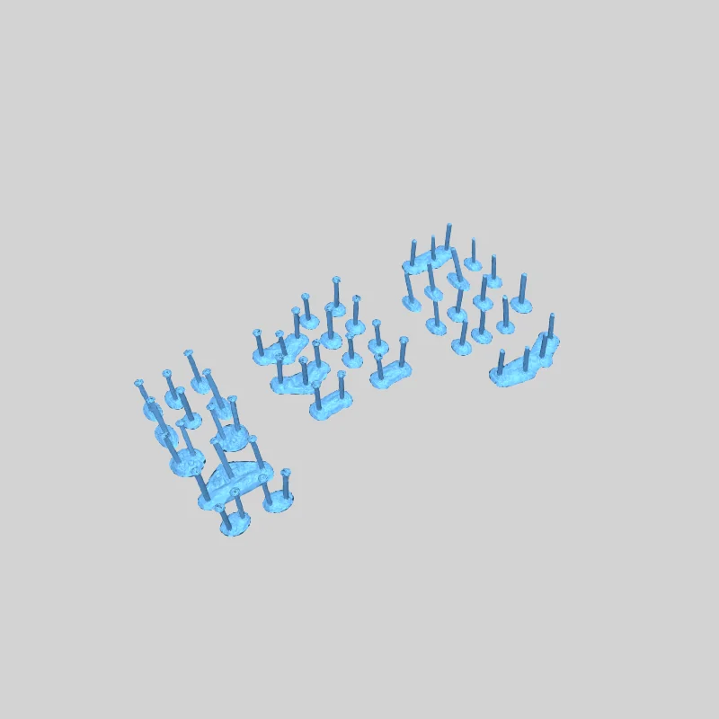 1/32 Модель мин на столбах Роммеля для солдатиков