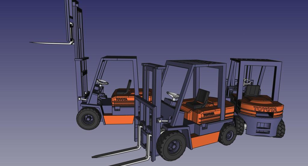 Погружчик Toyota 5FD25 - Модель 1/32