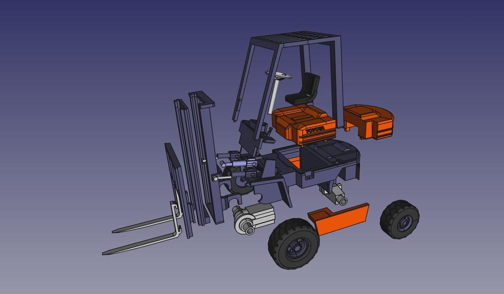 Погружчик Toyota 5FD25 - Модель 1/32