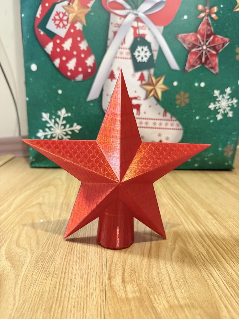 Новогодняя звезда - 3D модель для печати
