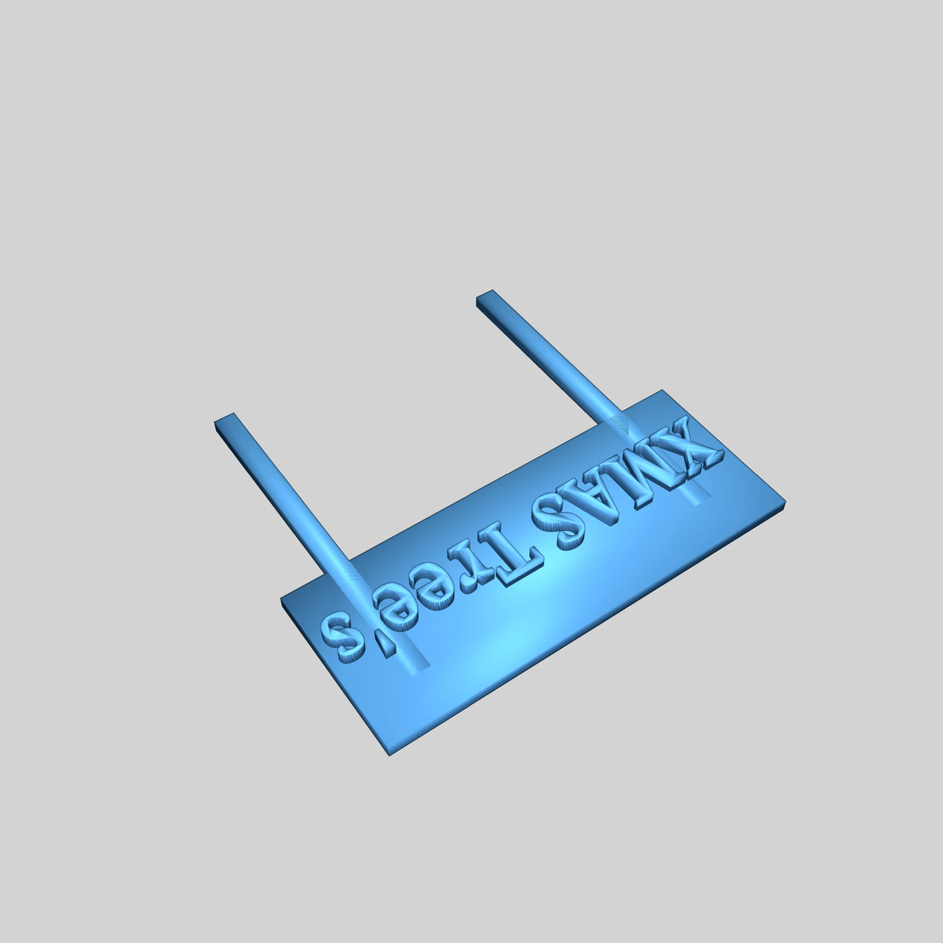 Знак для рождественской деревни