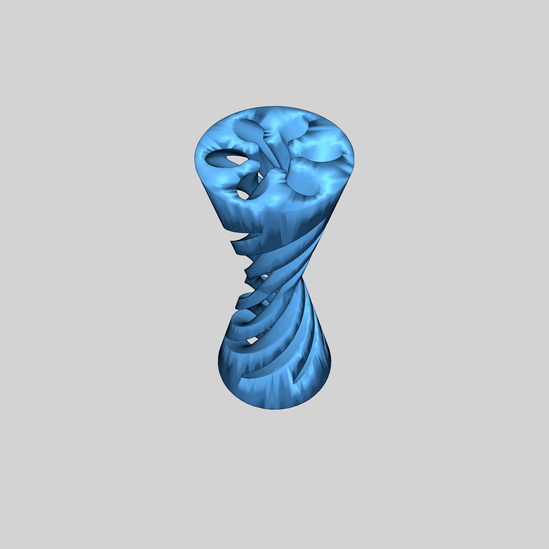 Модель "Песочные часы" с спиральным проходом