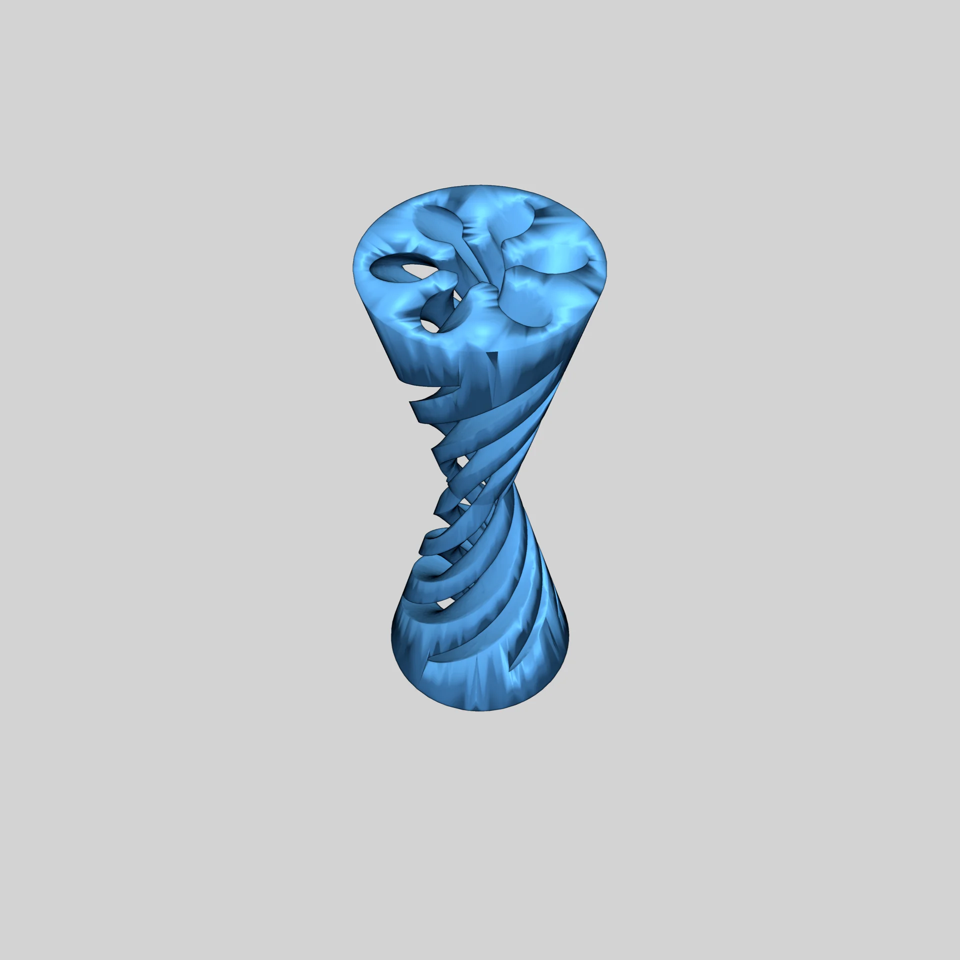 Модель "Песочные часы" с спиральным проходом