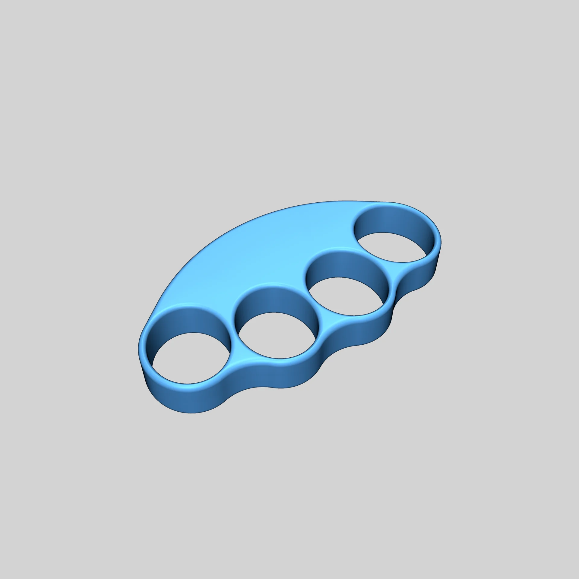 3D модель плоских кастетов для реквизита