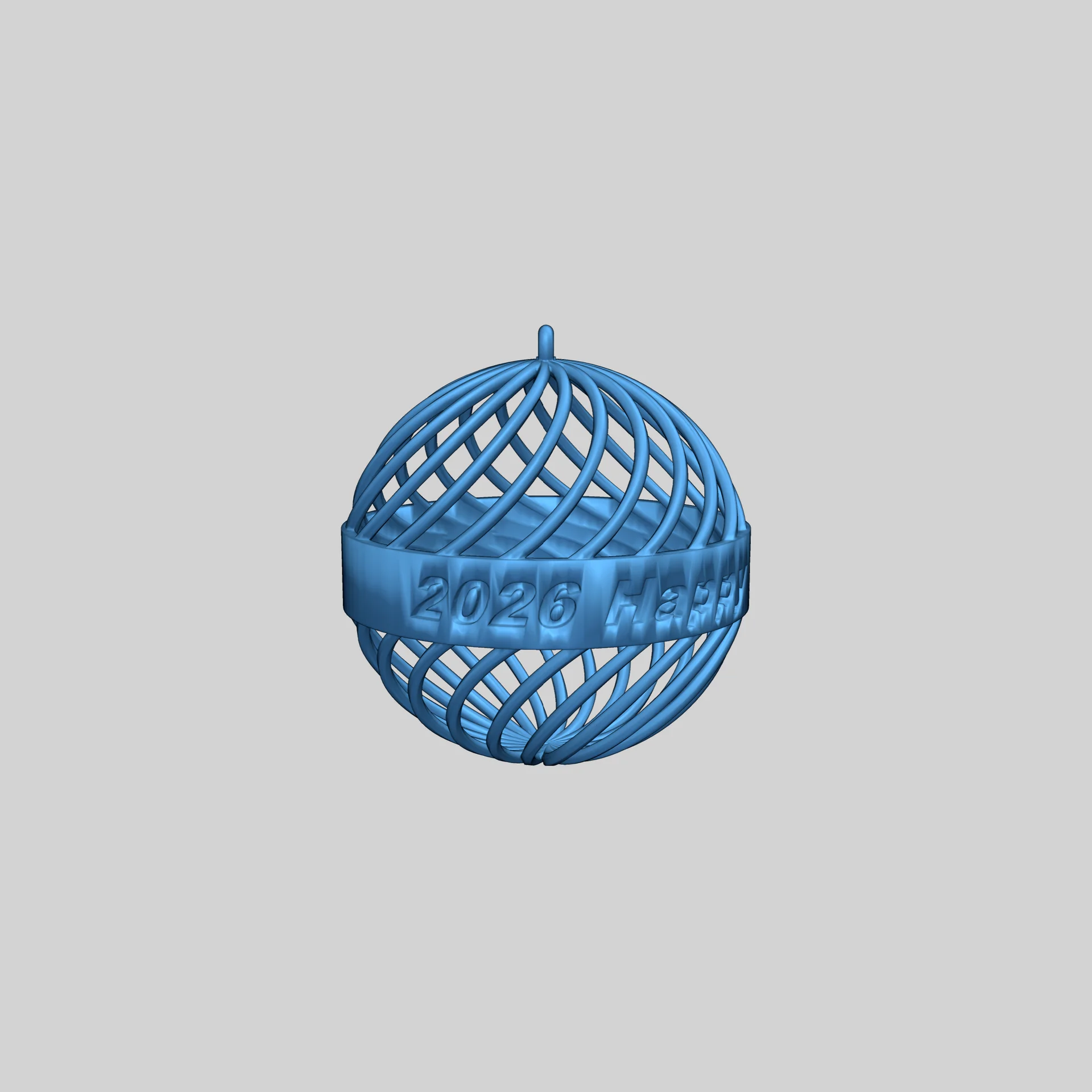 Ёлочная игрушка (шар) с текстом, диаметр 100 мм