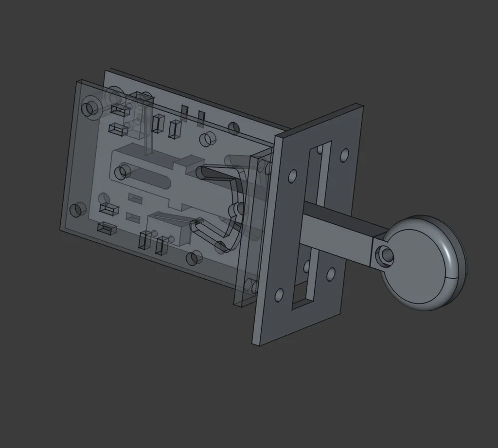 Модель ручки шасси для симуляторов