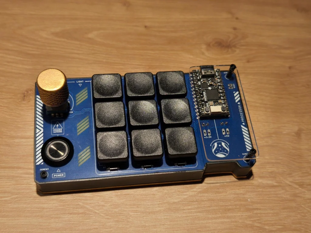 Кастомный Macropad – KB2040 – 3×3 + Энкодер