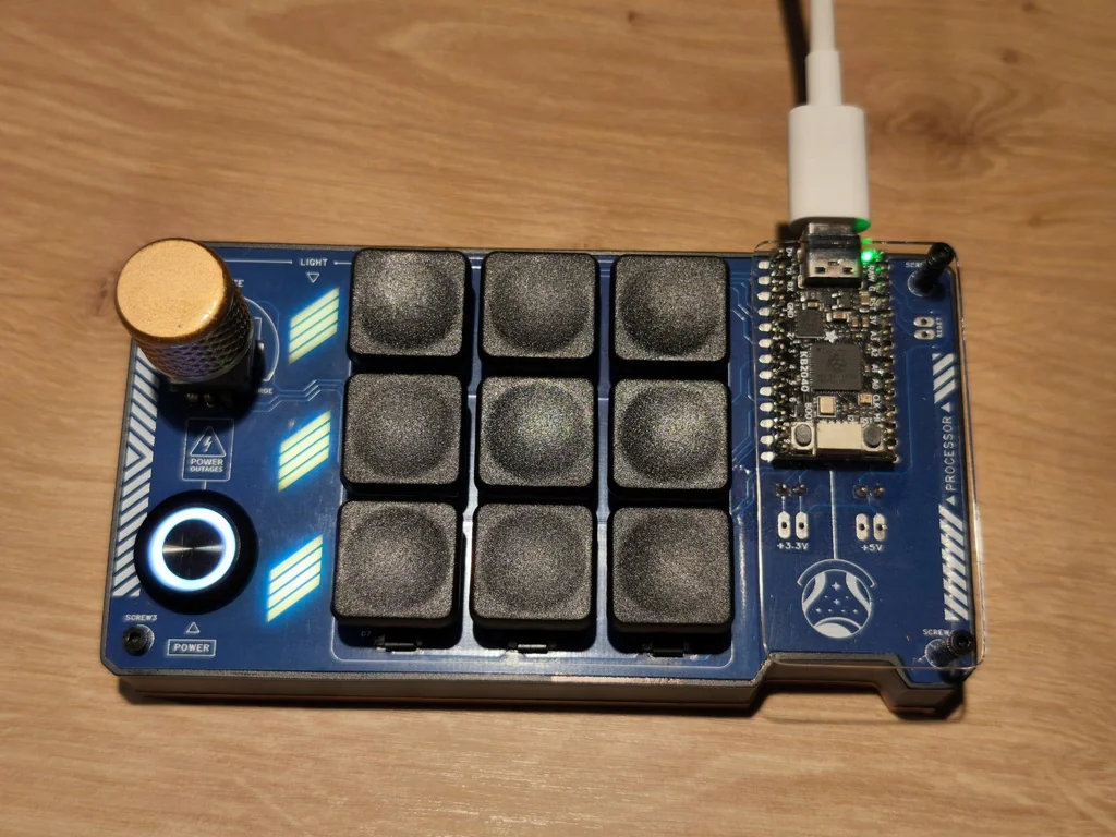 Кастомный Macropad – KB2040 – 3×3 + Энкодер