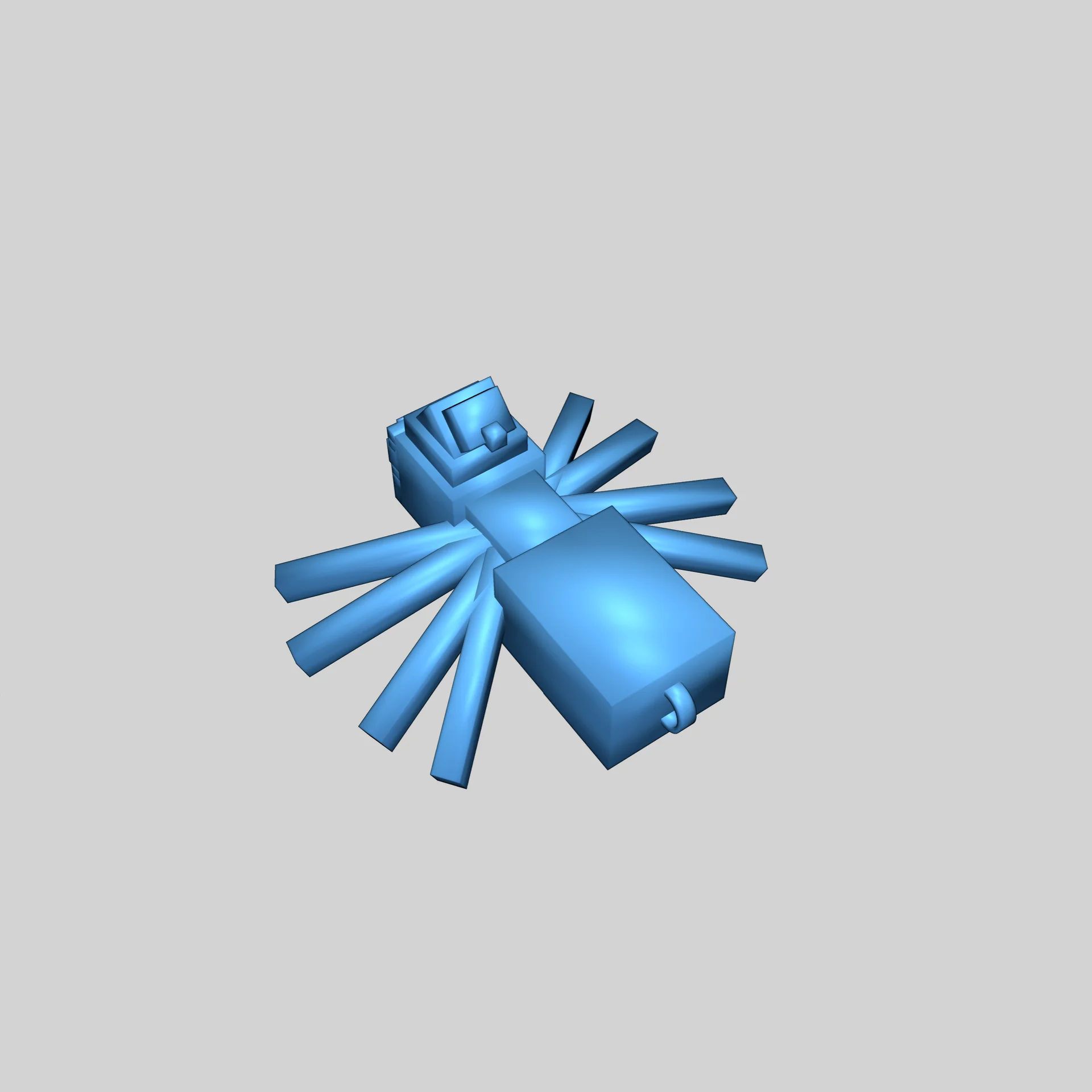 Игрушки-брелоки в форме пауков из Minecraft