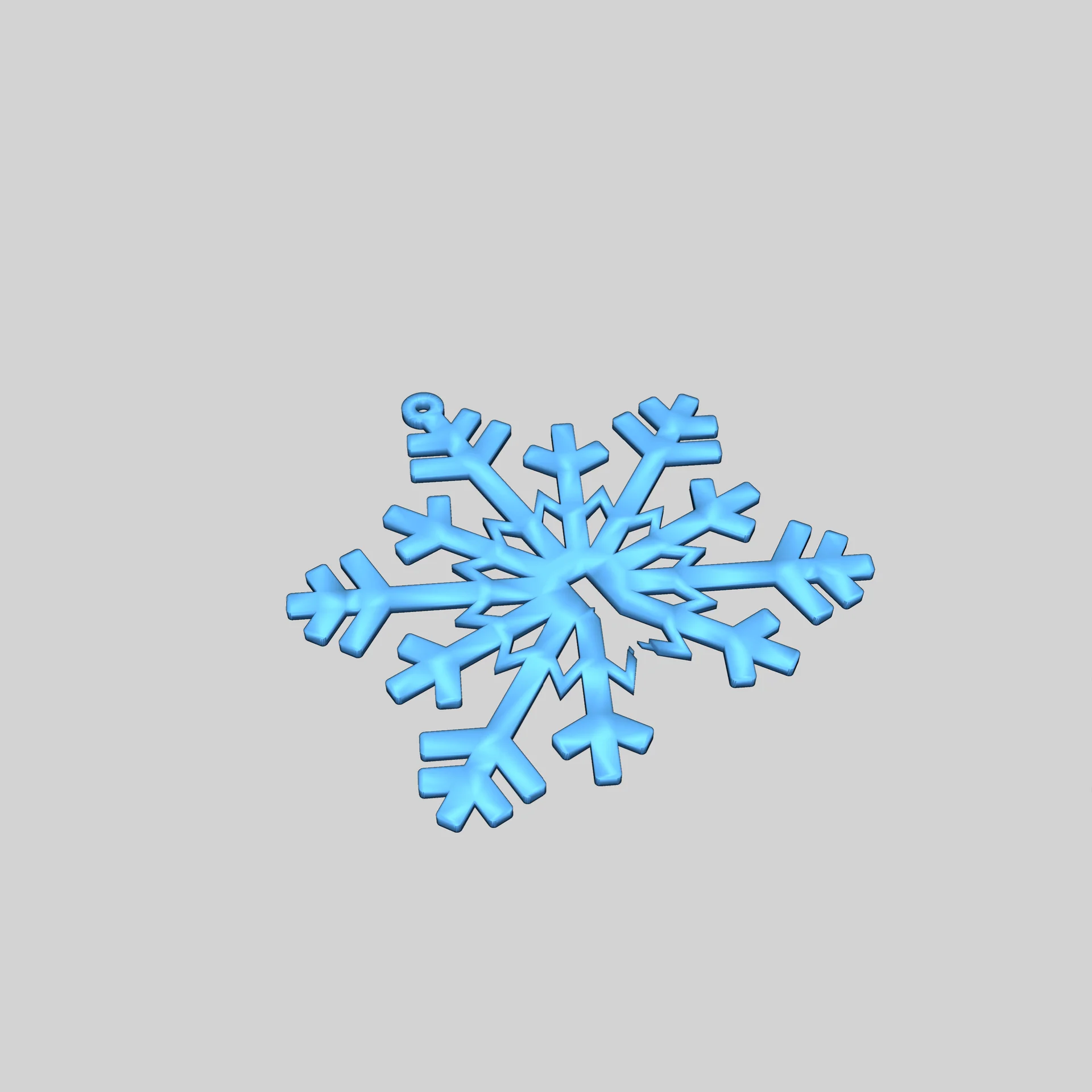 3D модель снежинки TriWing