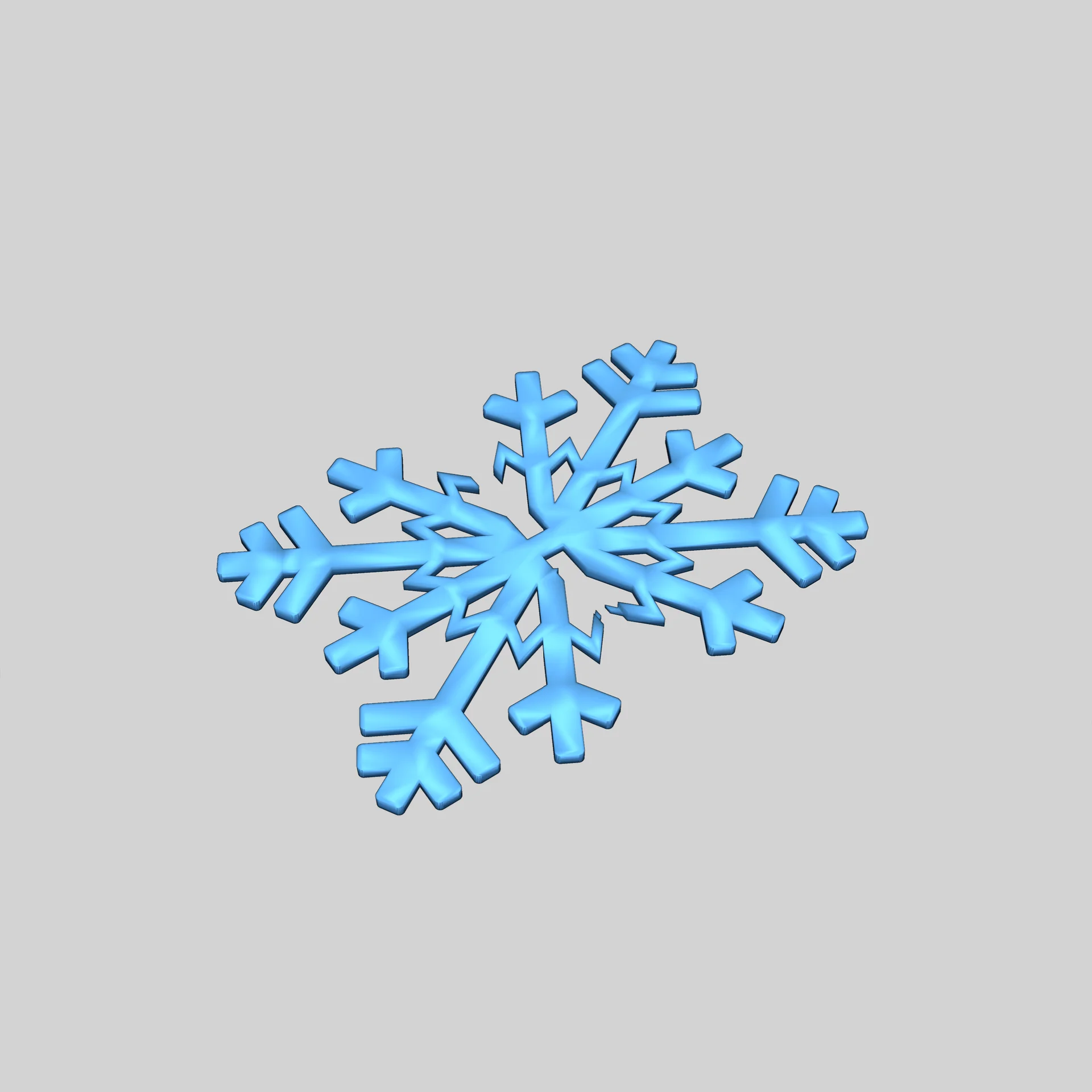 3D модель снежинки TriWing