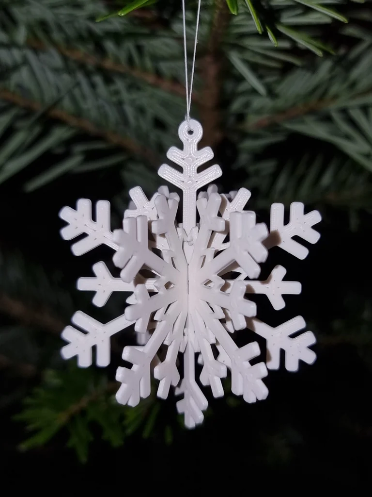 3D модель снежинки TriWing