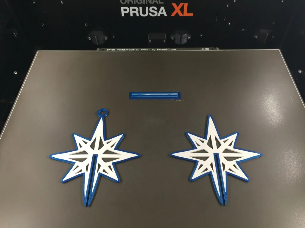 Открытка «Северная звезда» для 3D-печати