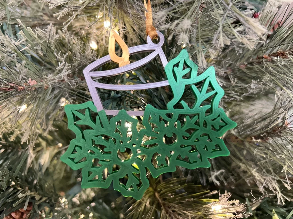 Рождественская свеча-орнамент