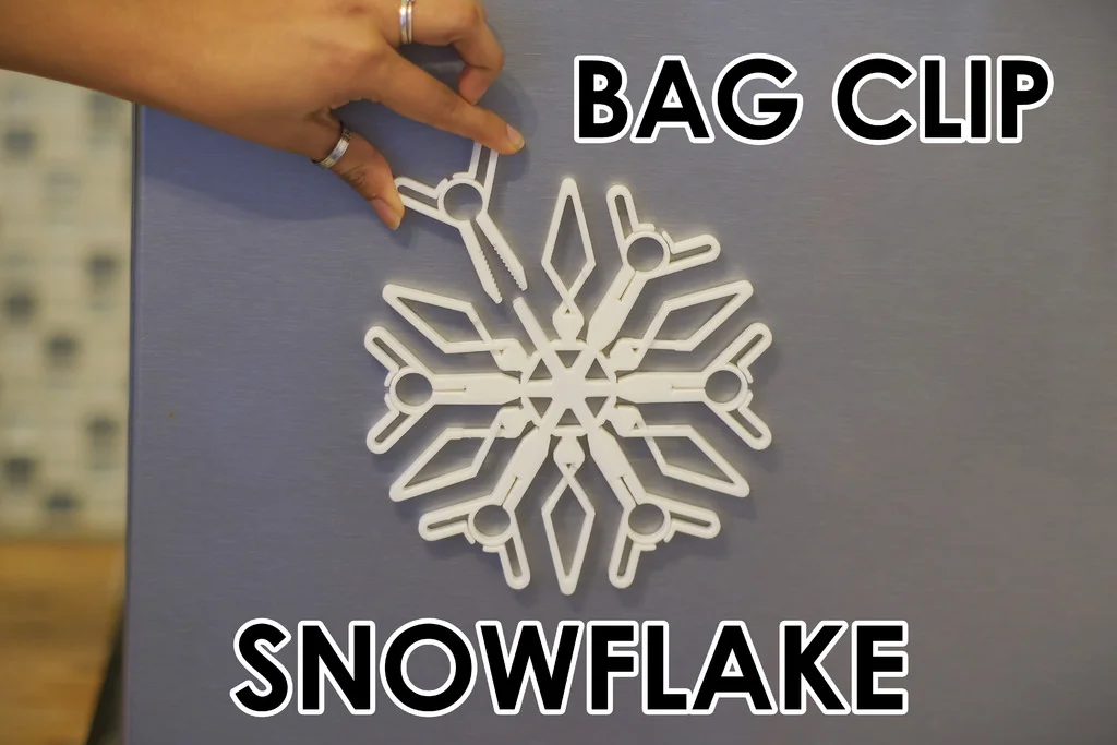Магнитный снежинка-зажим для пакетов