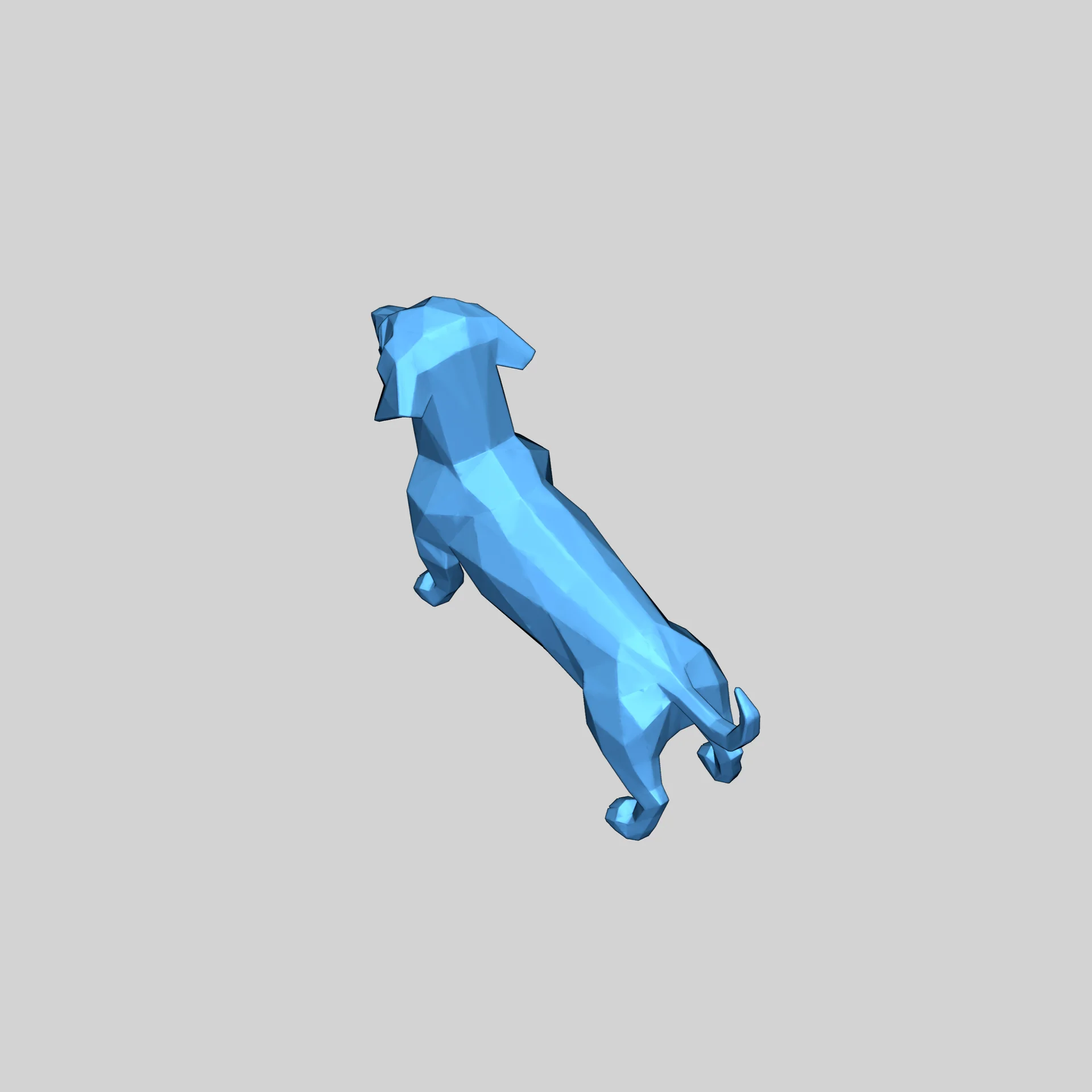 Лоун-поли такса 3D модель