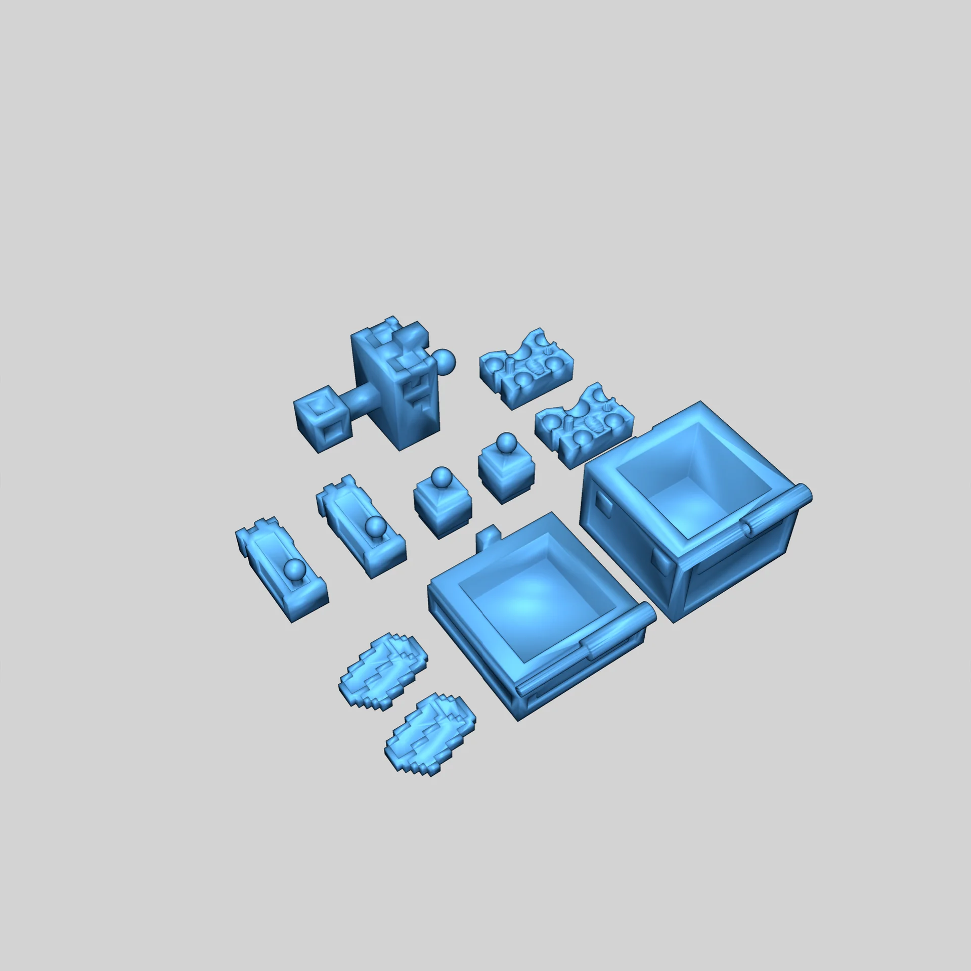 Фигура медного голема с подвижными суставами