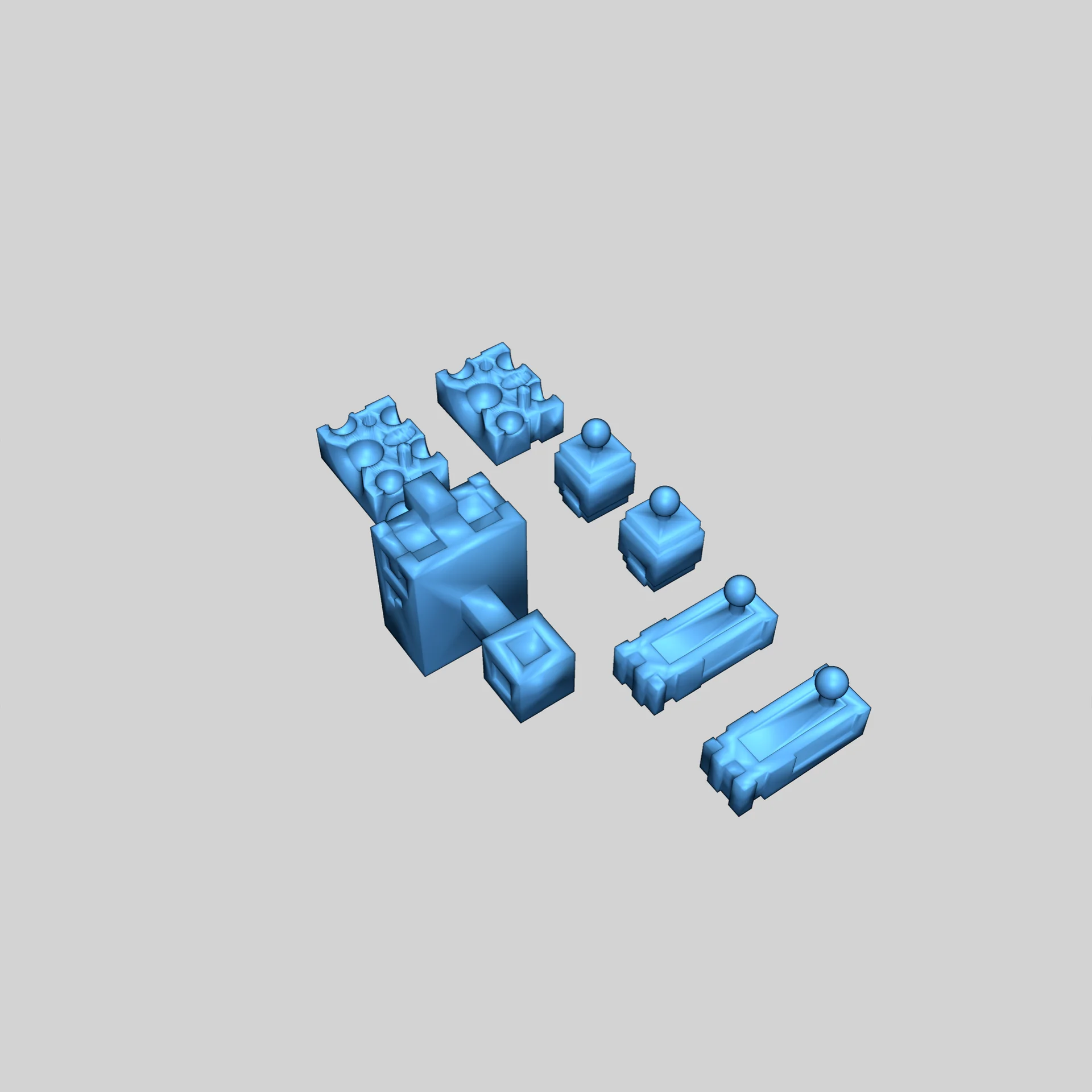 Фигура медного голема с подвижными суставами