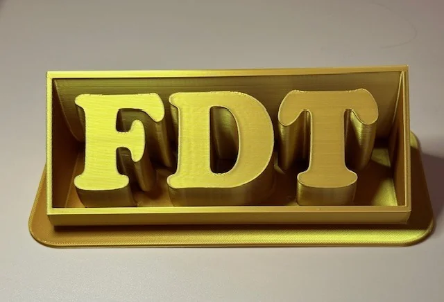 Политический слоган FDT - 3D модель