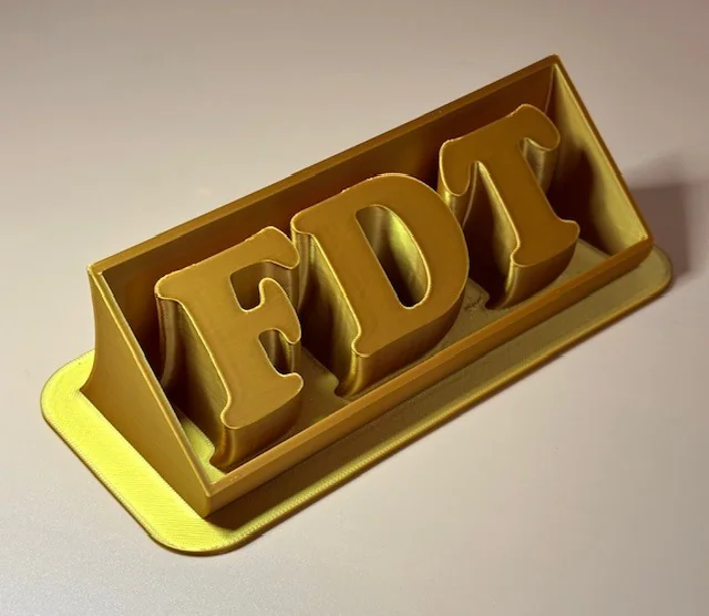 Политический слоган FDT - 3D модель