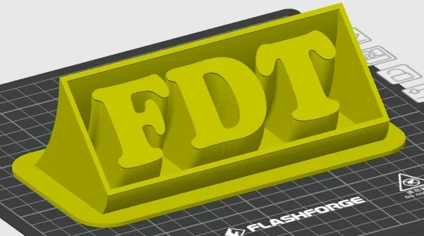 Политический слоган FDT - 3D модель