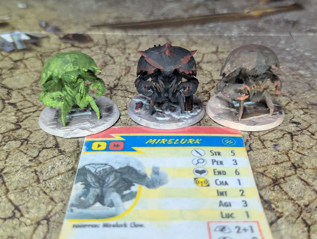 Модели Mirelurks для Fallout Wasteland Warfare