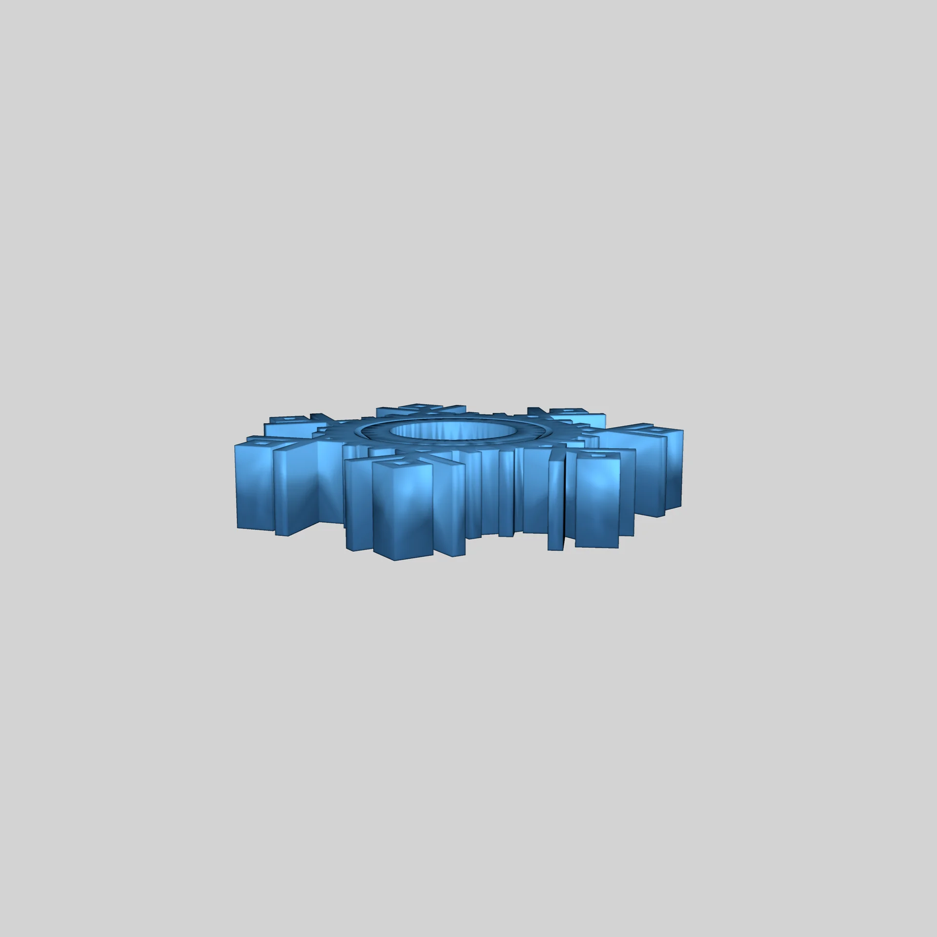 3D Модель: Крутящийся Снежинка Рождественская Елка