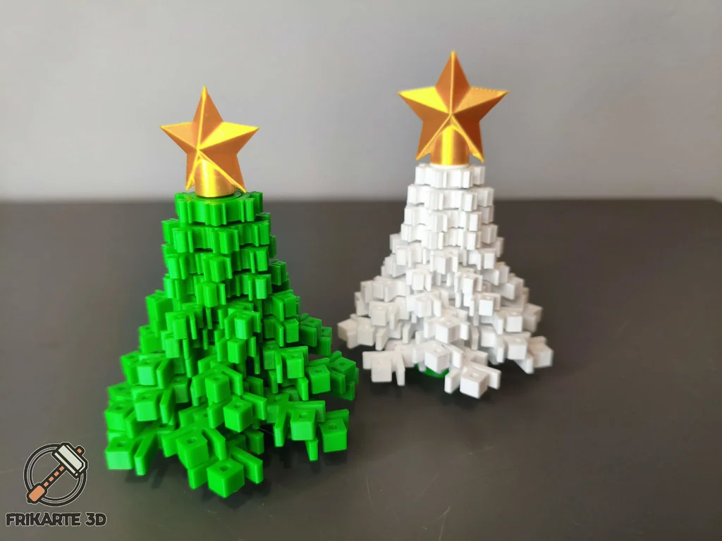 3D Модель: Крутящийся Снежинка Рождественская Елка