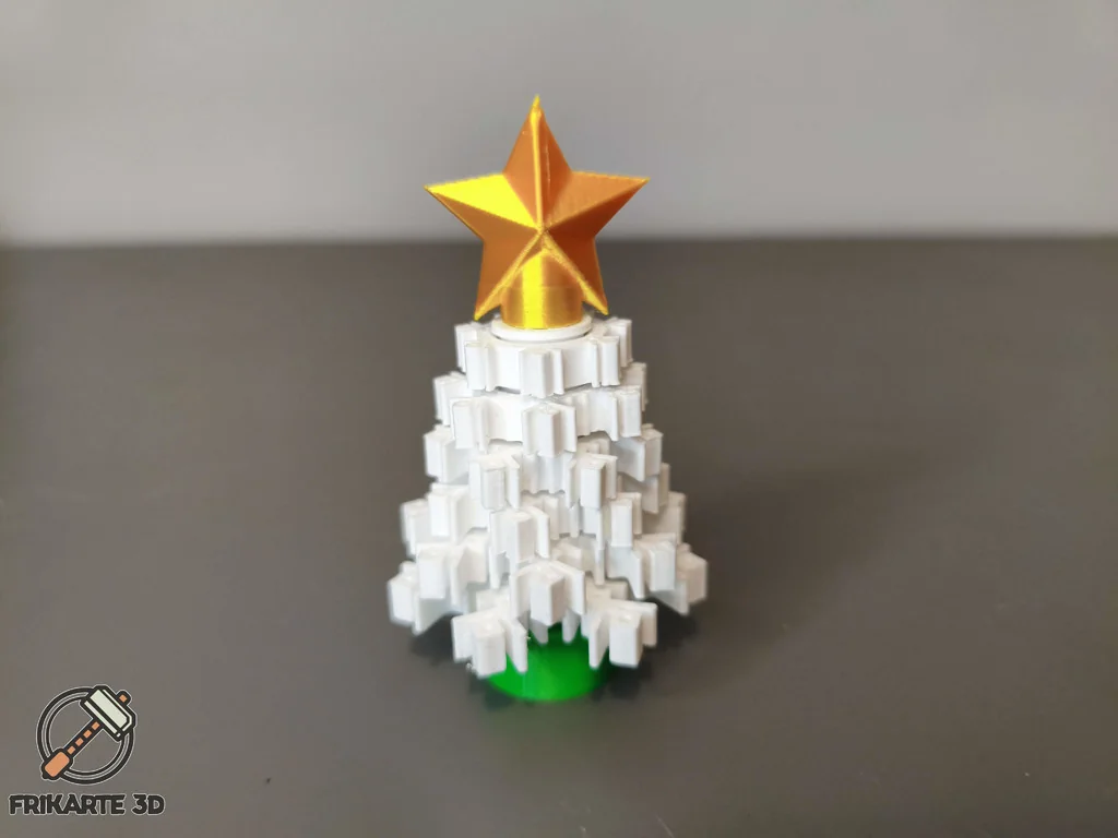 3D Модель: Крутящийся Снежинка Рождественская Елка