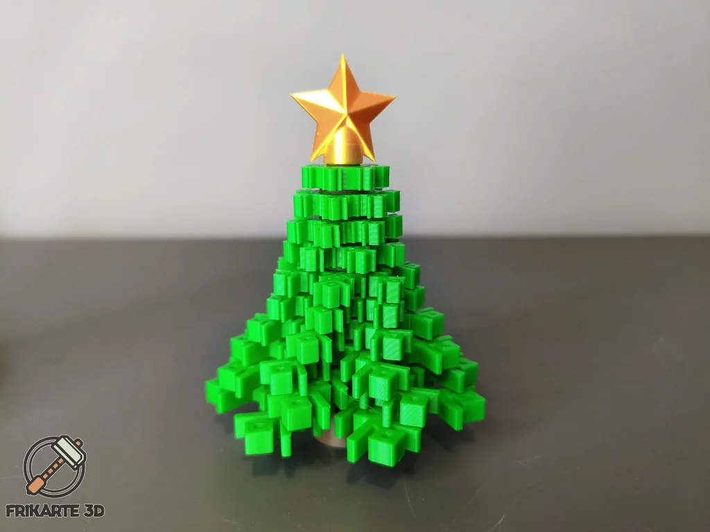 3D Модель: Крутящийся Снежинка Рождественская Елка