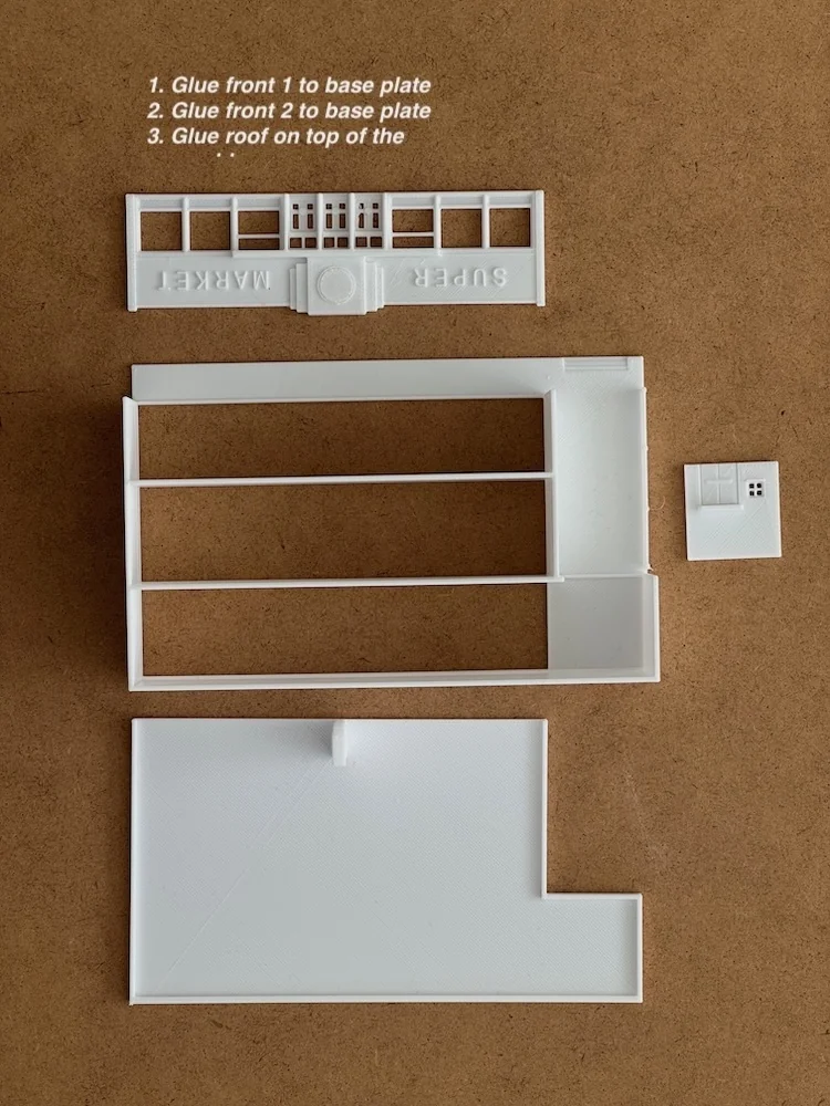 3D Модель Супермаркета (Z-масштаб)