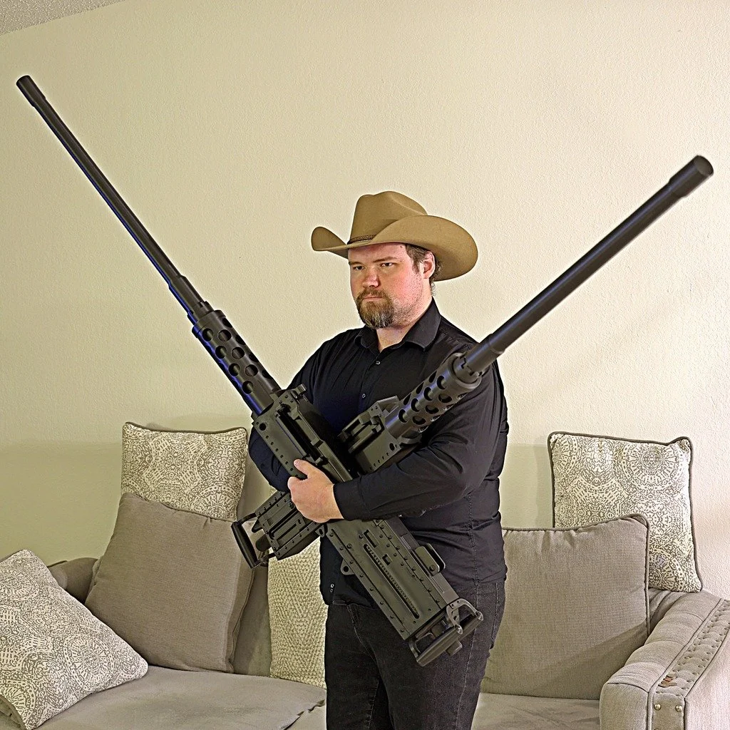 3D-модель пулемёта M2 Browning 0.50 калибра (1:1)