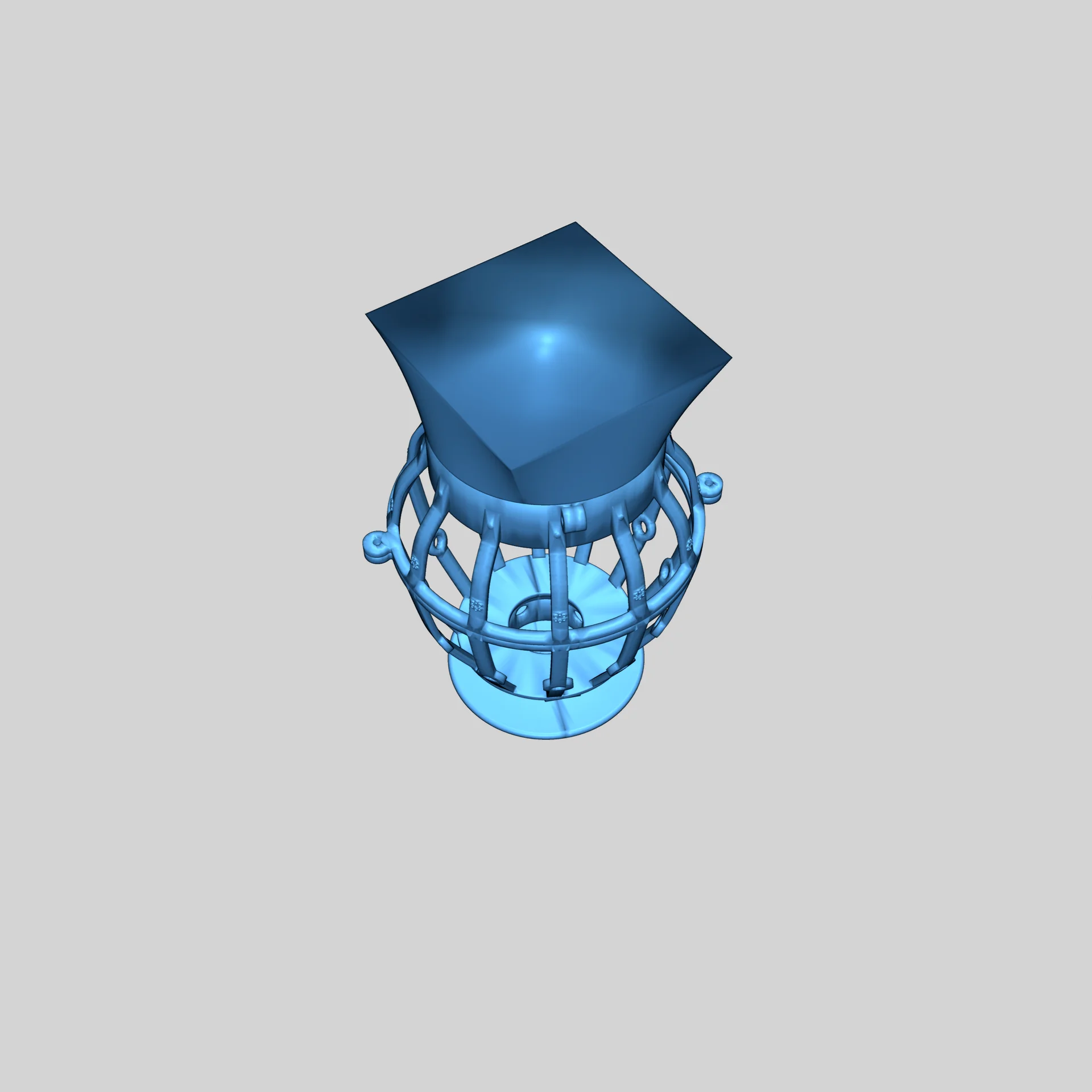 Лампа из оливковой чаши