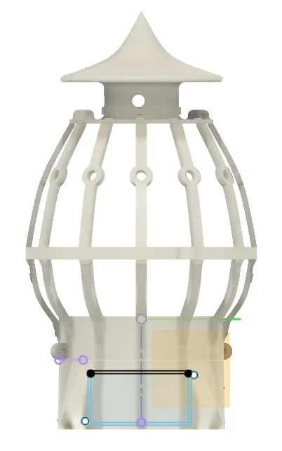 Лампа из оливковой чаши