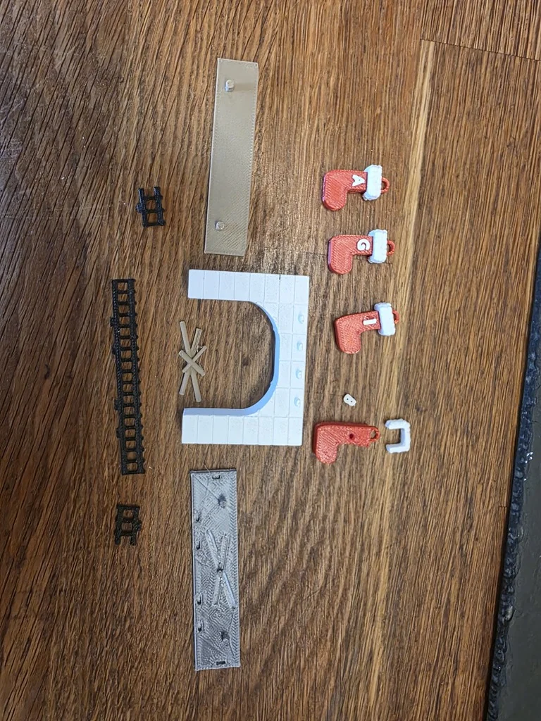 Миниатюрная рождественская каминная полка