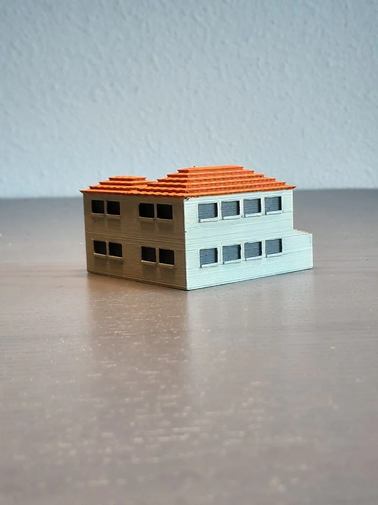 Средиземноморский дом в масштабе 10мм