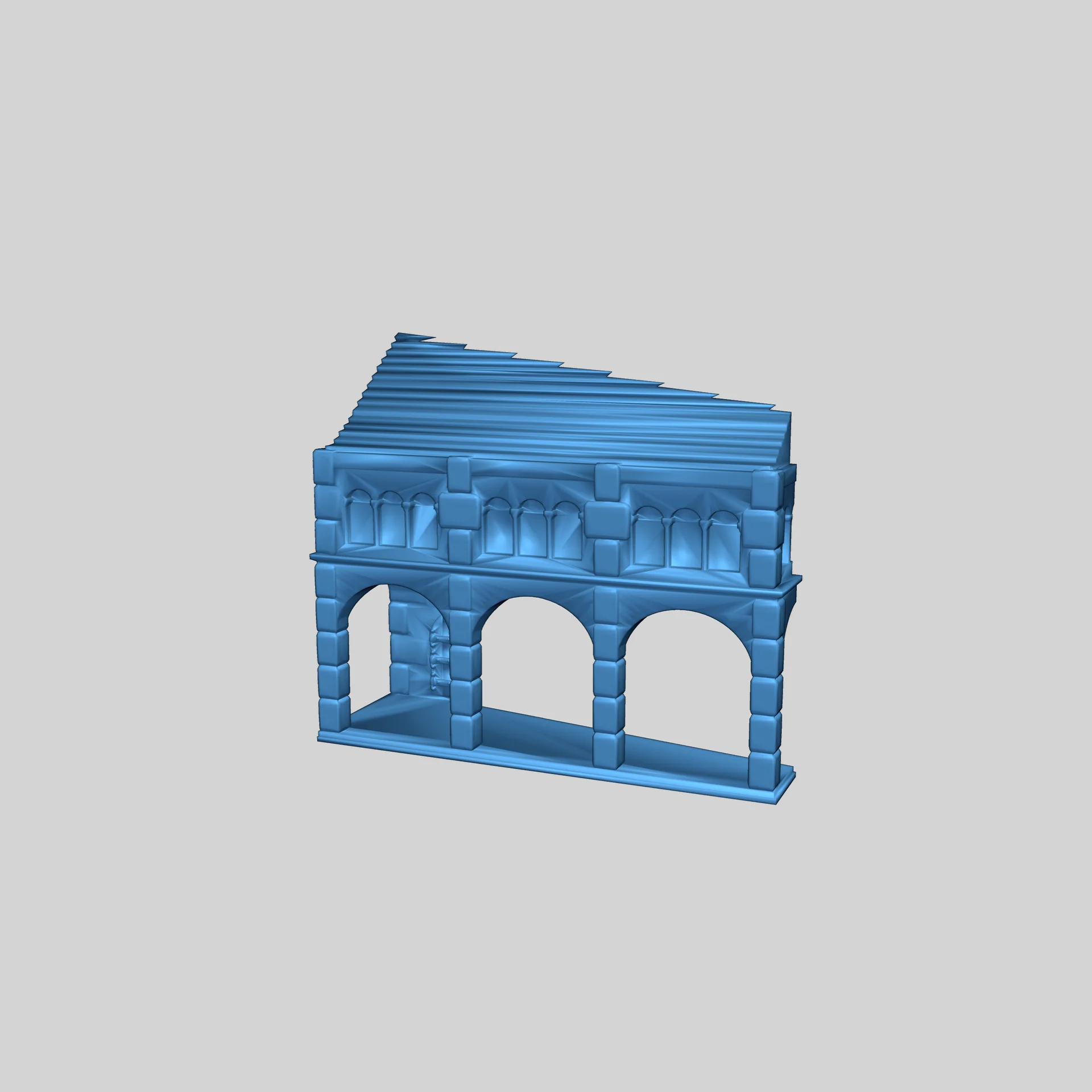 Здания Минас Тирита в масштабе 10 мм