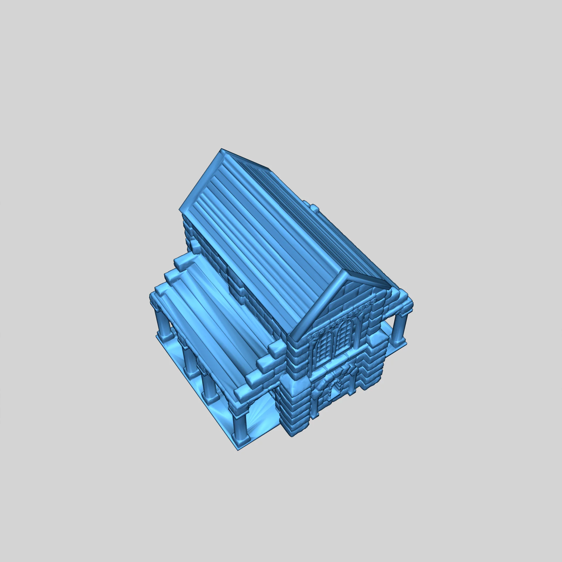 Здания Минас Тирита в масштабе 10 мм