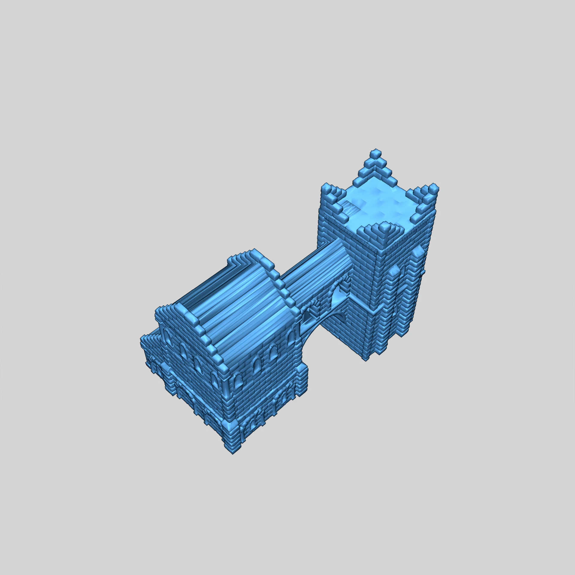 Здания Минас Тирита в масштабе 10 мм