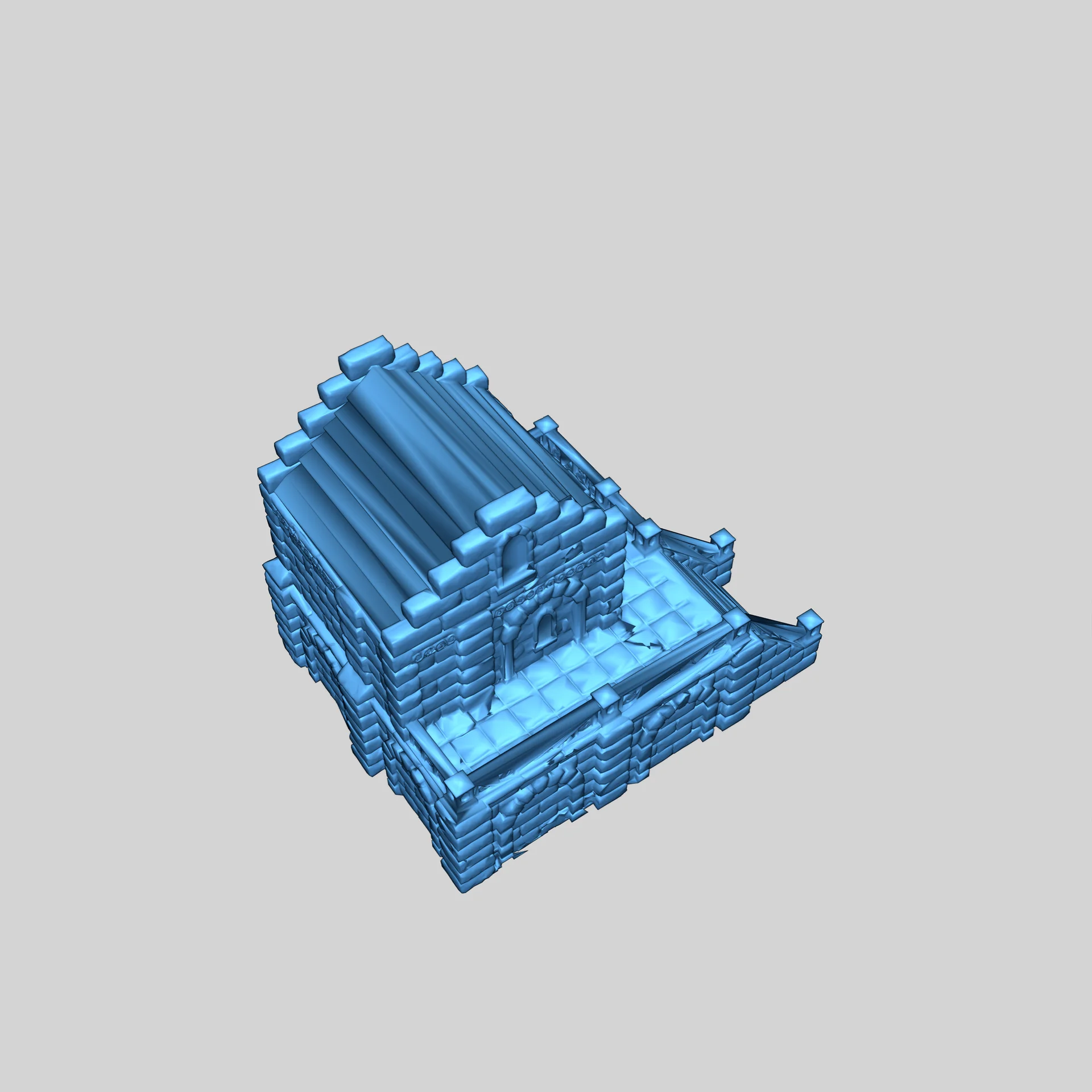 Здания Минас Тирита в масштабе 10 мм