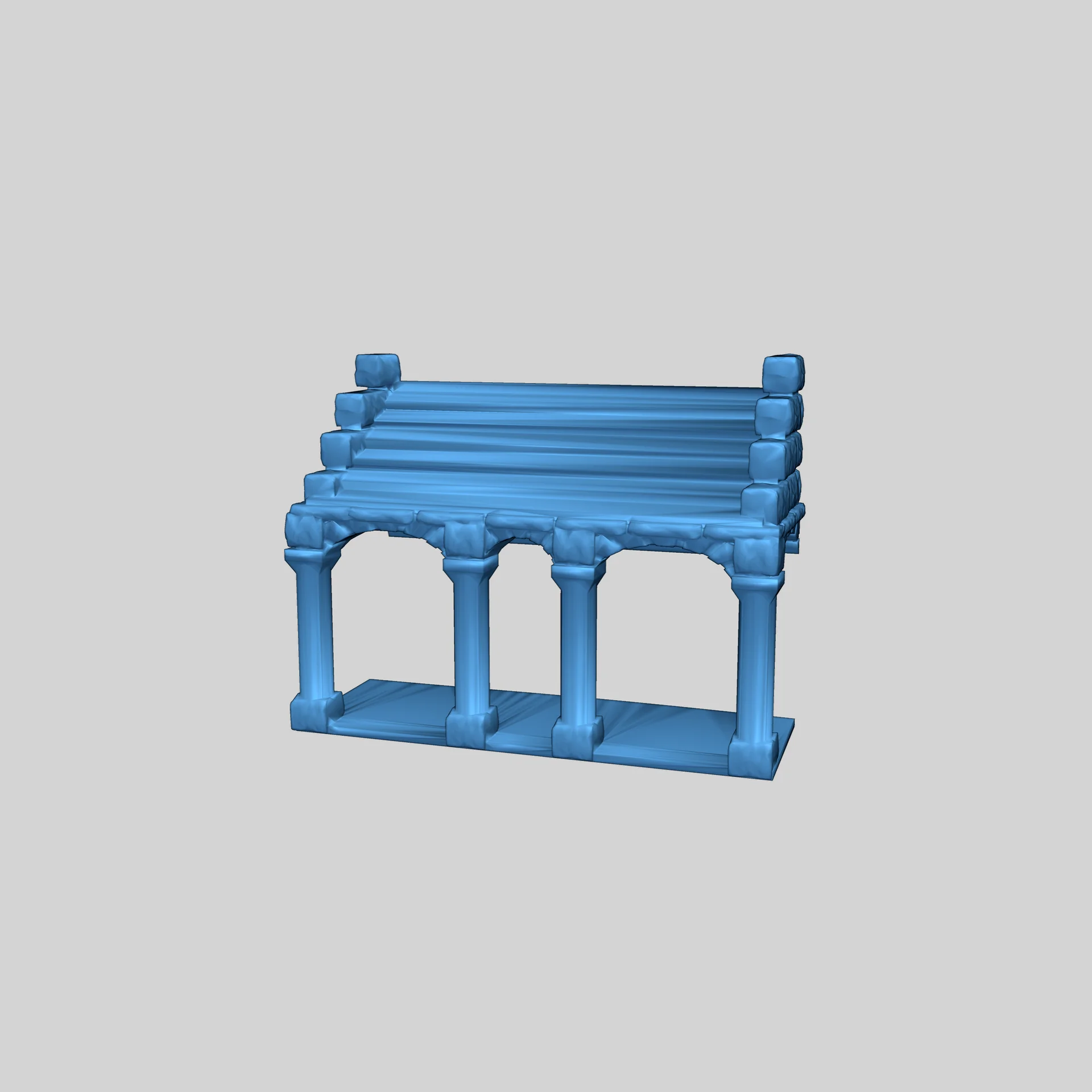 Здания Минас Тирита в масштабе 10 мм