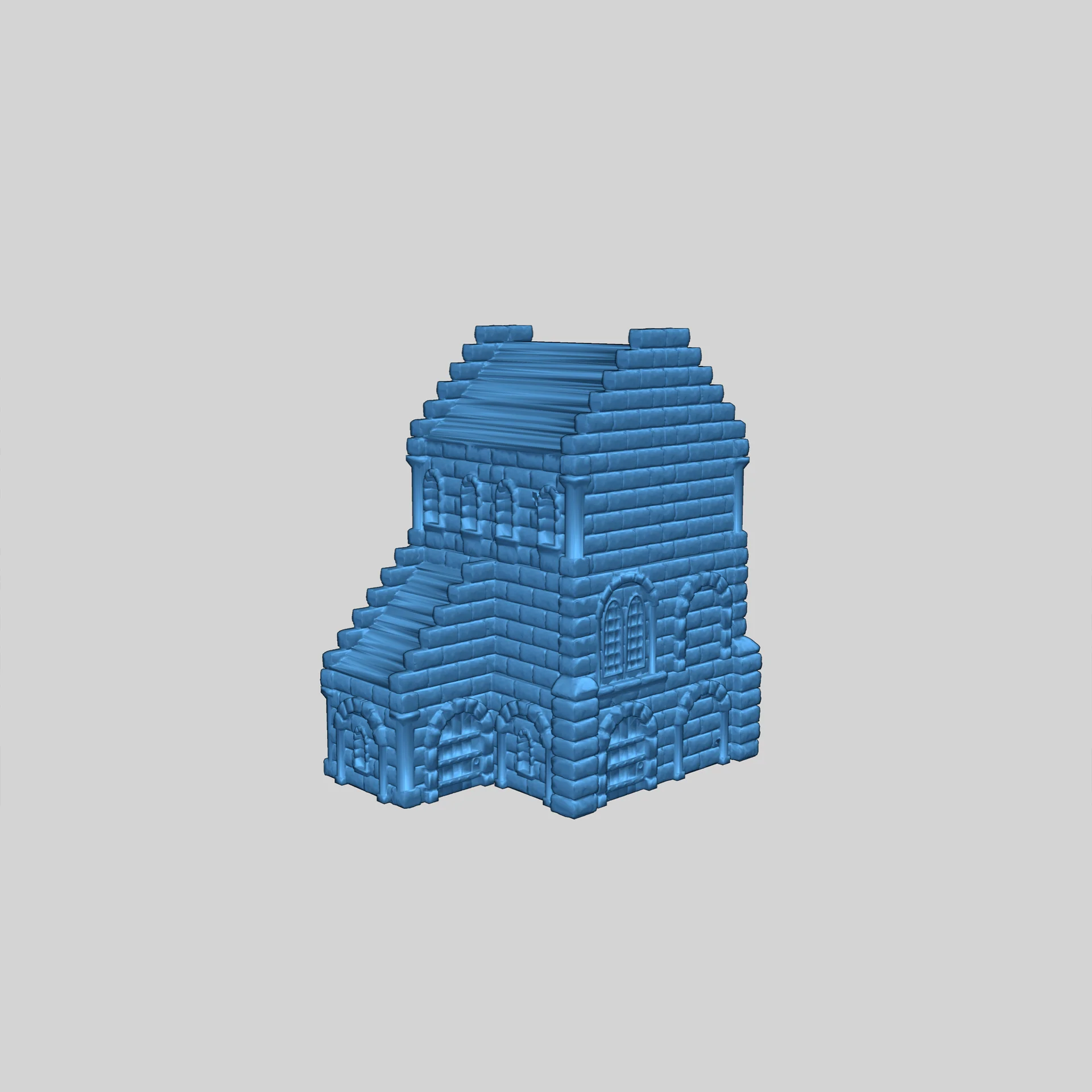 Здания Минас Тирита в масштабе 10 мм