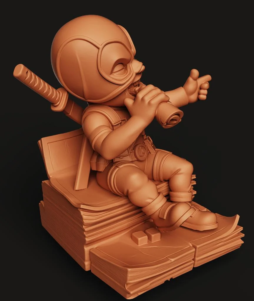 3D Модель Чиби Дэдпула - Статуэтка для Коллекционеров
