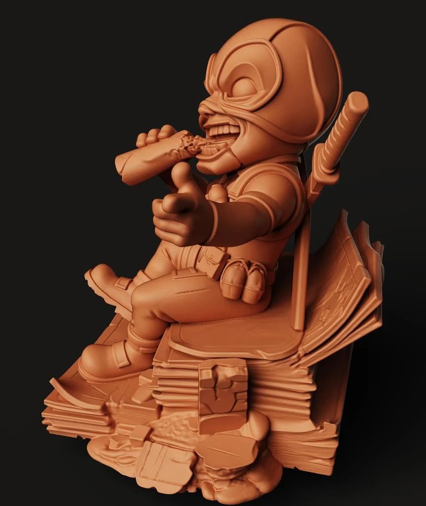 3D Модель Чиби Дэдпула - Статуэтка для Коллекционеров